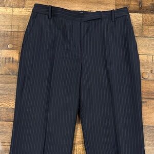 Ann Taylor Black Pinstripe Trousers